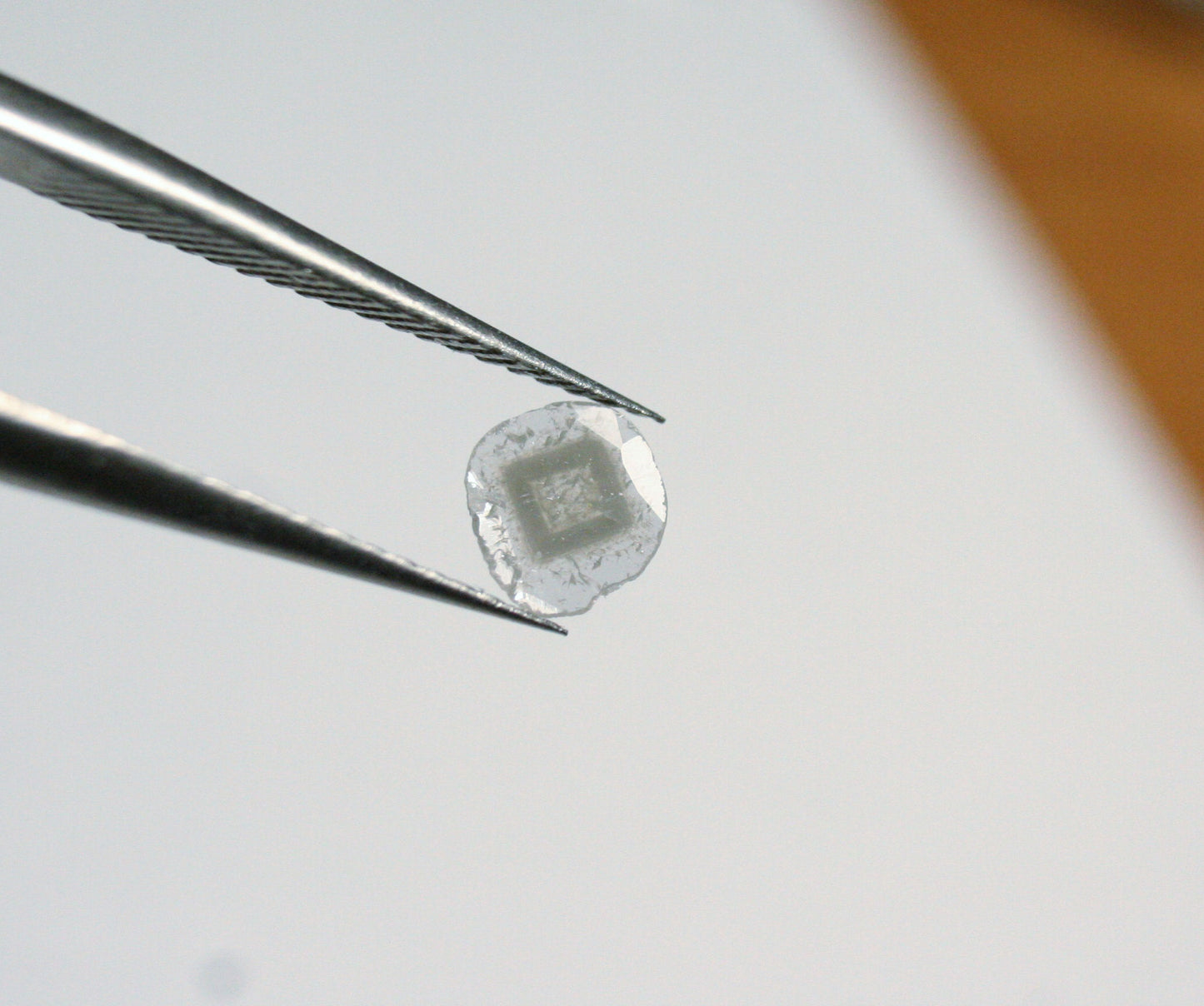 Diamond Slice 0.13ct Salt & Pepper Polki Natural Diamond South Africa 5x5mm