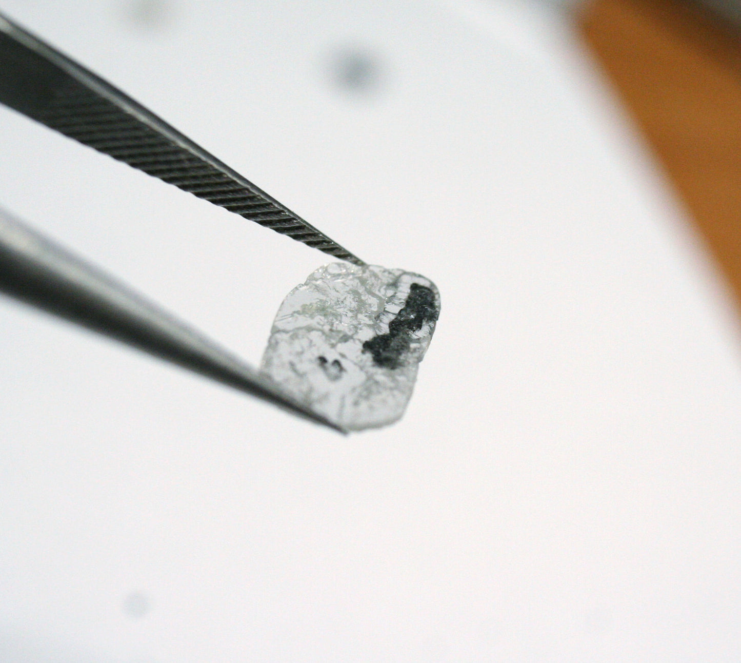 Diamond Slice 0.59ct Salt & Pepper Polki Natural Diamond South Africa 10x7mm