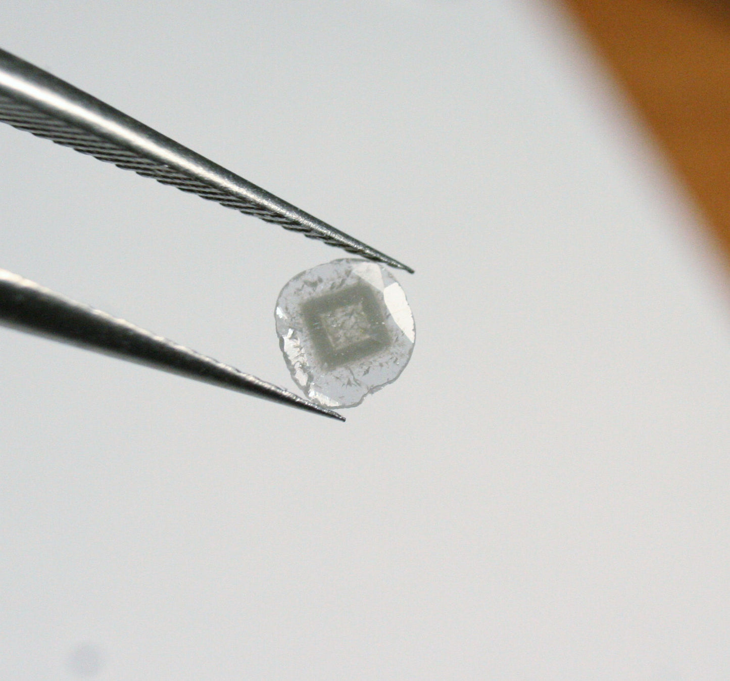 Diamond Slice 0.13ct Salt & Pepper Polki Natural Diamond South Africa 5x5mm