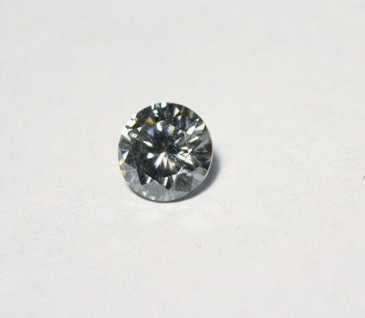 Grey White Moissanite Round 1.14ct - Beautiful Precision Cut Gem 7x7mm