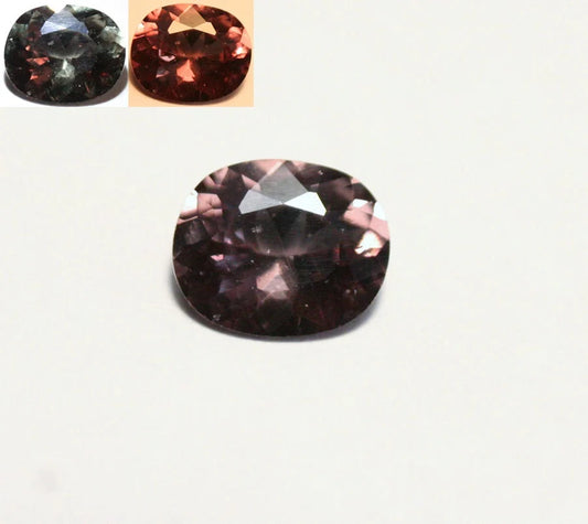 Colour Change Garnet 1.24ct Oval Cut Gem Rare Superb Colour Change 7x6mm Tanzania