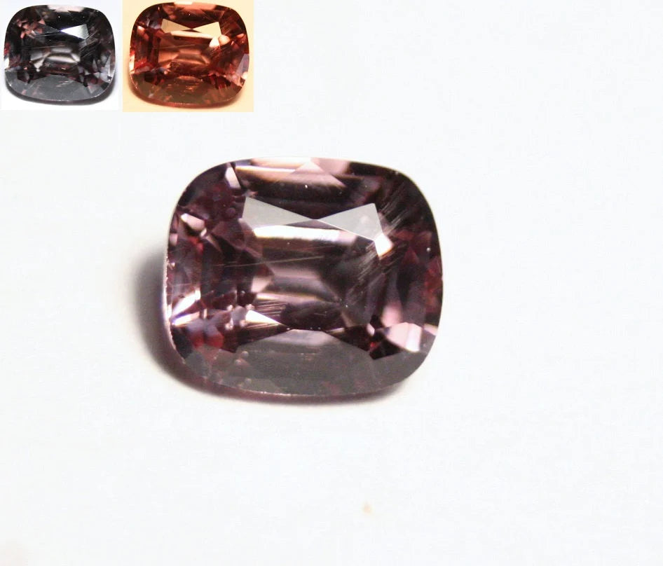 Colour Change Garnet 1ct Custom Cut Gem with Rare Superb Colour Change 6x5mm