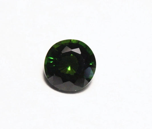 Genuine Rare Chrome Tourmaline 0.73ct Congo Chrome Tourmaline Round Cut 5.5mm