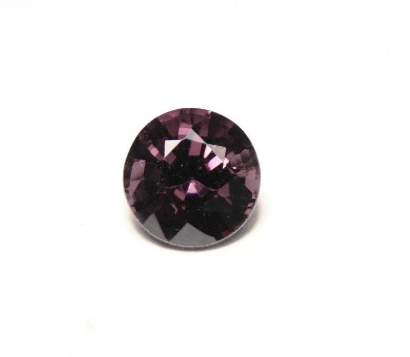 Mahenge Deep Purple Spinel 1.6ct Rare Scintillating Round Cut Gem AAA 7x7mm