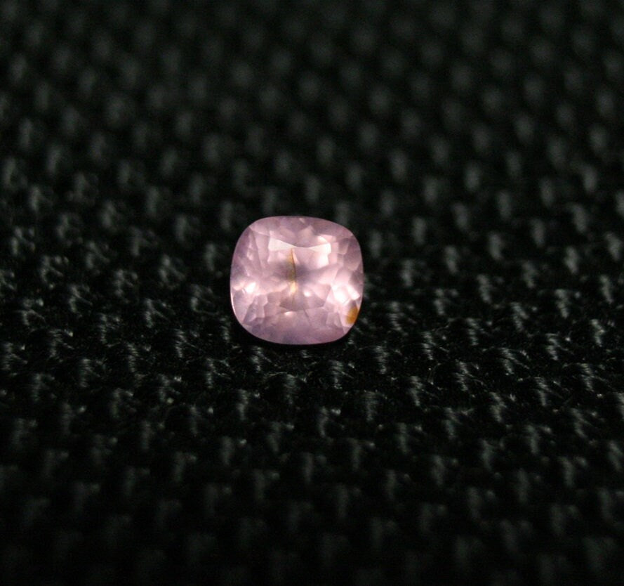 Mahenge Silky Pink Spinel 0.37ct Rare Fluorescent Cushion Cut Gem 4x4mm Tanzania