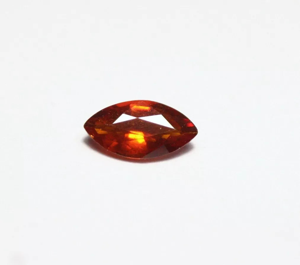 Clinohumite 0.44ct Ultra Rare Deep Orange Faceted Natural Gem Pakistan 7x4mm