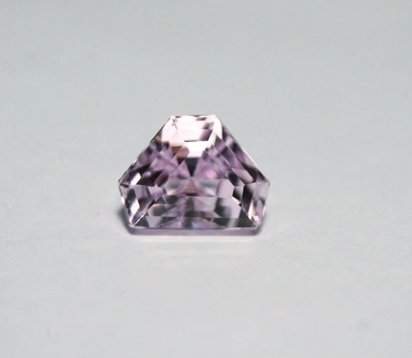 Pink Kunzite 4.2ct Madagascar Scintillating Custom Cut Trillion 10x8mm