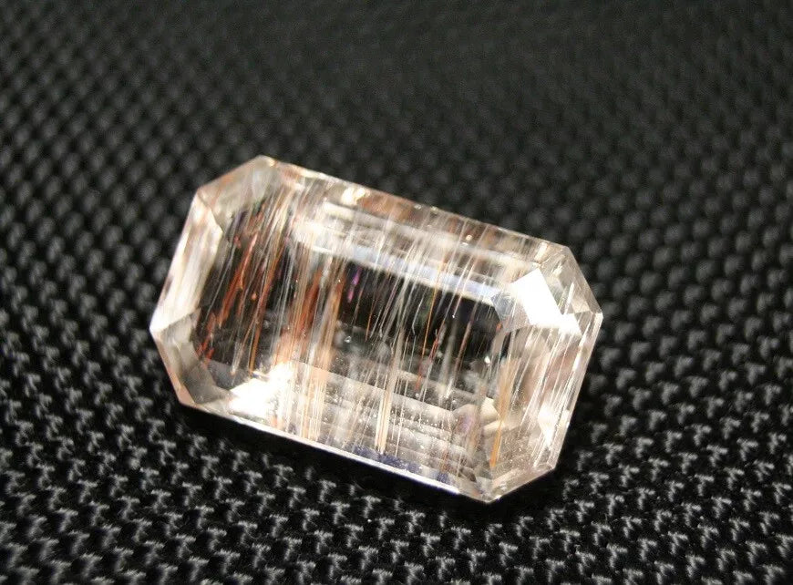 Faceted Topaz With Golden Limonite Inclusions 26.5ct Rare Gem - Myanmar 26x13mm