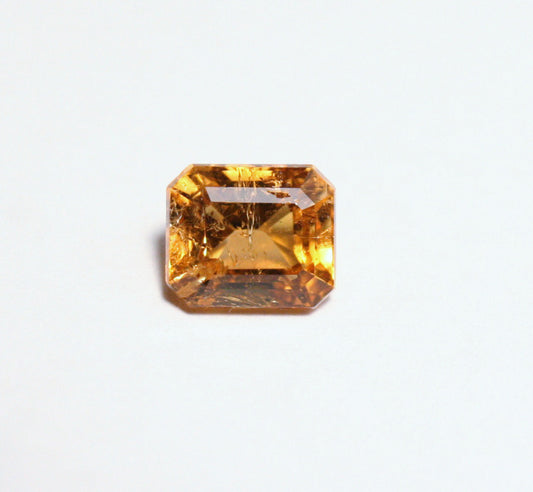 Imperial Topaz 3.1ct Ouro Preto, Brazil, Natural Untreated Rare AAA Topaz 8x7mm