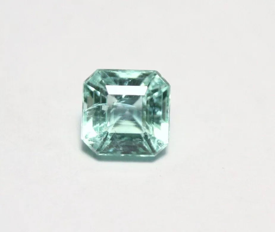 Panjshir Valley Emerald 1.25ct Rare Natural Emerald Cut Genuine Afghan Beryl 6x6mm