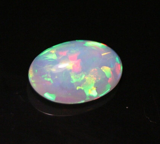 Welo Crystal Opal Cabochon 4.3ct Rainbow Harlequin AAA Jelly Opal - See Video