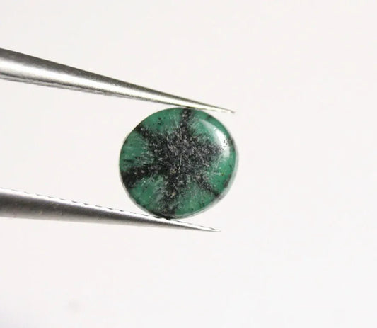 Colombian Trapiche Emerald 1.28ct Stunning Rare Natural Emerald Formation 8x8mm