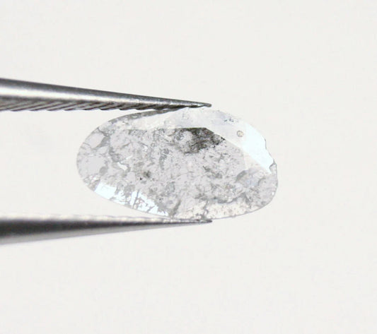 Diamond Slice 0.24ct Salt & Pepper Polki Natural Diamond South Africa 9x5mm