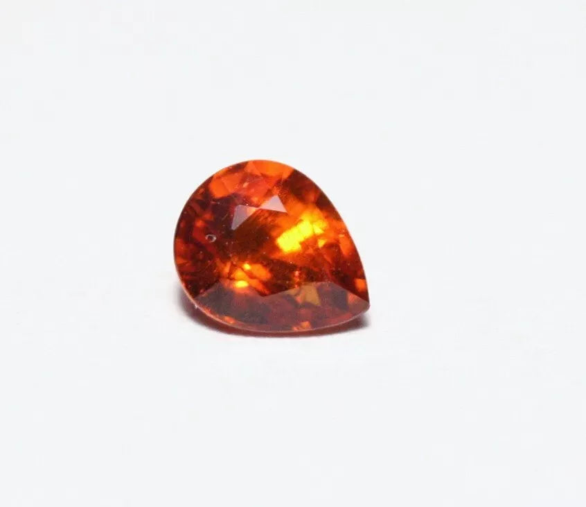 Clinohumite 0.53ct Ultra Rare Deep Orange Faceted Gem Pakistan 5x4mm