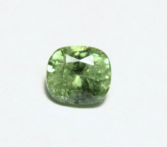 Demantoid Garnet 0.82ct Rare Top Colour & Clarity Cushion Cut Gem Namibia 5.2x5mm