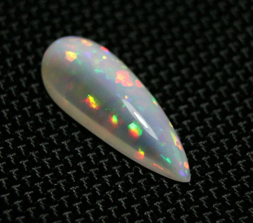 5.9ct Welo Precious Opal Cabochon Rare Split Body Natural Teardrop Opal Video 23x9mm