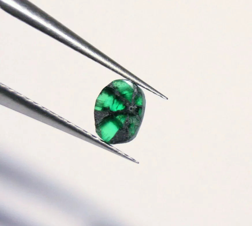 Colombian Trapiche Emerald 0.33ct Stunning Natural Emerald Formation 5x4mm