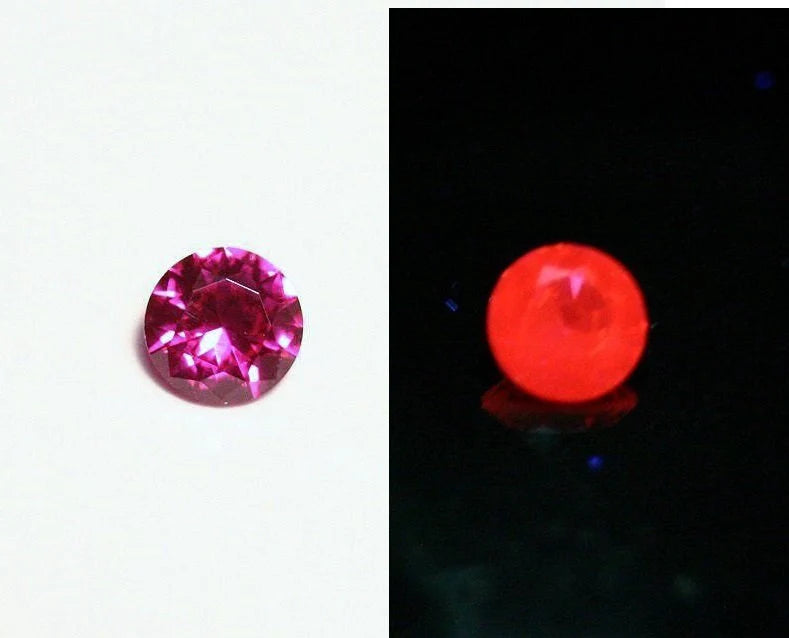 Lab Created Ruby 5x5mm Precision Cut Brilliant Round AAA - Swiss Origin