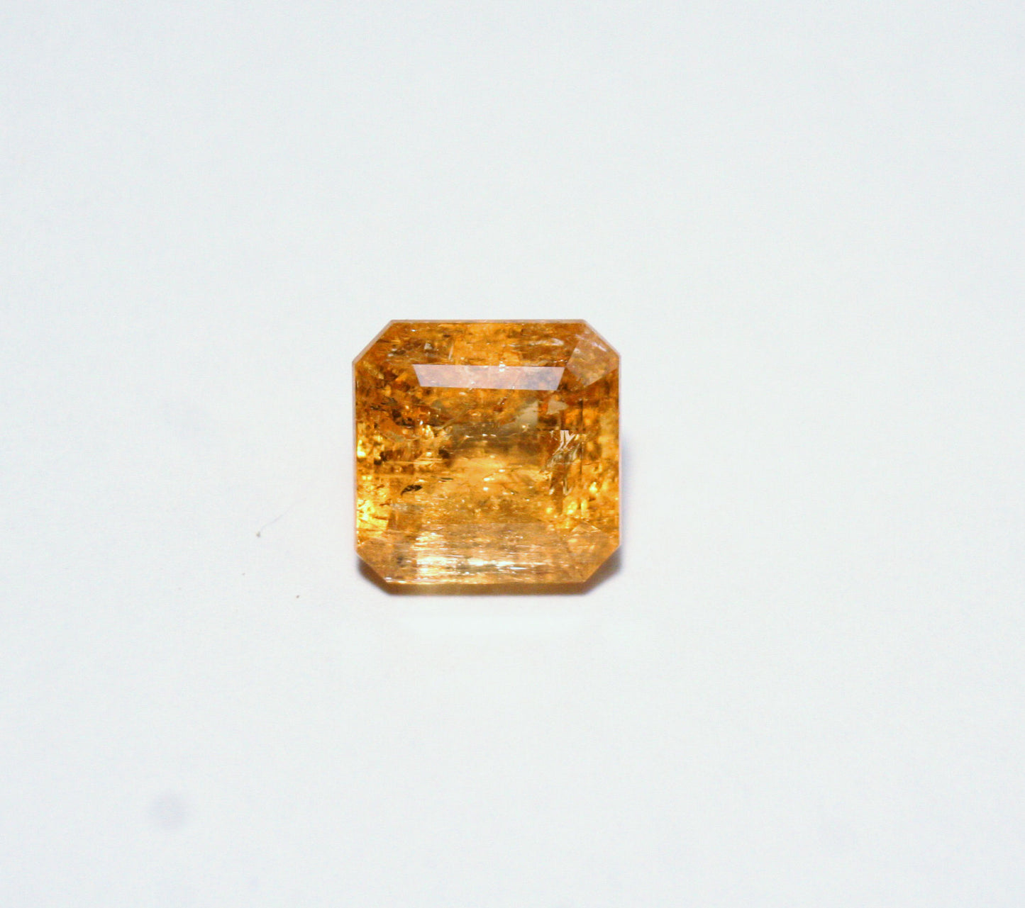 Imperial Topaz 12.7ct Ouro Preto, Brazil, Natural Untreated Rare Orange Topaz 12x12mm