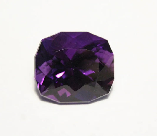 Zambian Amethyst 13.2ct Unique Custom Cushion Cut Gem AAA Amethyst 15x13mm