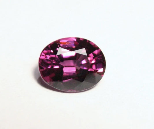 Purple Pyrope Garnet 1.2ct Scintillating Natural Malaya Garnet Madagascar 7x5mm