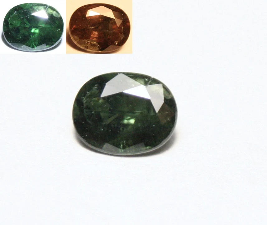 Green Colour Change Garnet 0.83ct Bekily, Madagascar Worlds Rarest Garnet 6x4.5mm