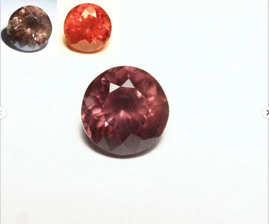 Colour Change Garnet 1.67ct Round Cut Rare Scintillating Gem Tanzania 6x6mm AAA