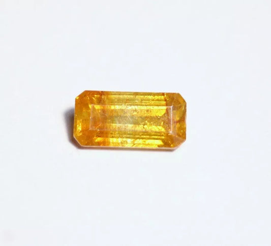 3ct Sphalerite Vibrant Emerald Cut Gemstone Spain - Gem Sphalerite 9x7mm