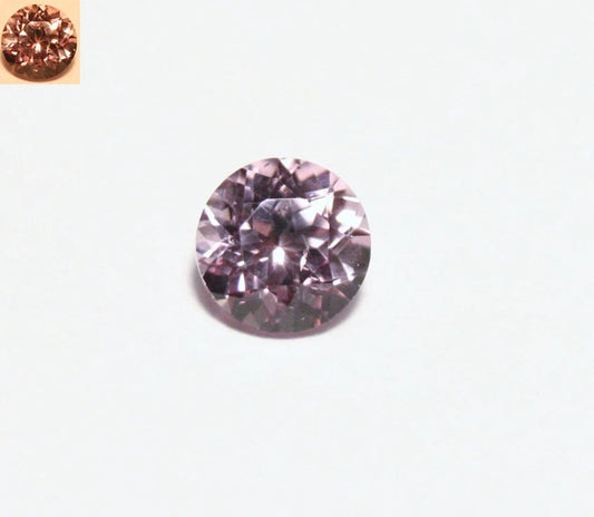 Rare Pink Pastel Pyrope Colour Change Garnet 0.62ct Tanzania 5x5mm