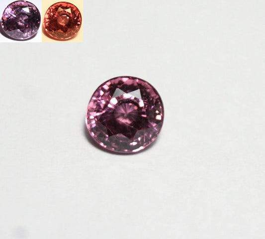 Rare Pink Pastel Pyrope Colour Shift Garnet 1.67ct Tanzania 7x7mm