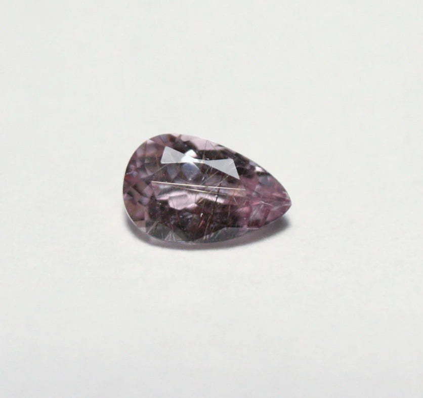 Afghani Diaspore 0.51ct Rare Pink Purple Diaspore New Find - Afghanistan 6x4mm Rutile Inclusions