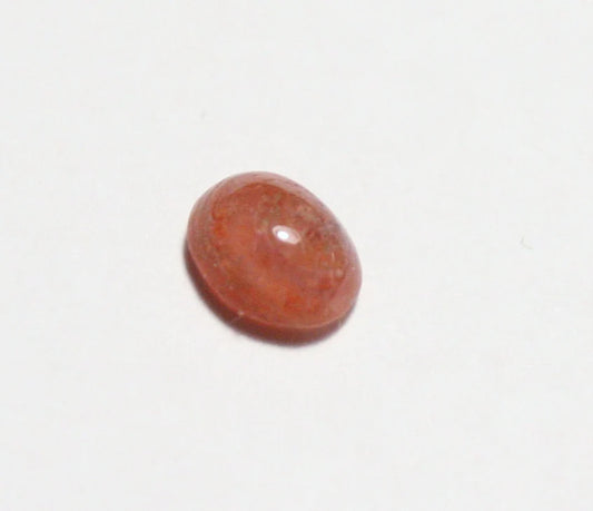 Pezzottaite Cabochon 0.39ct Ultra Rare Raspberry Beryl - Madagascar Reddish Orange 5x4mm