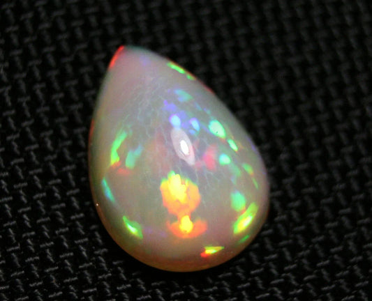 Welo Crystal Opal Cabochon 9.17ct Honeycomb Pear AAA Natural Stunning Opal Video