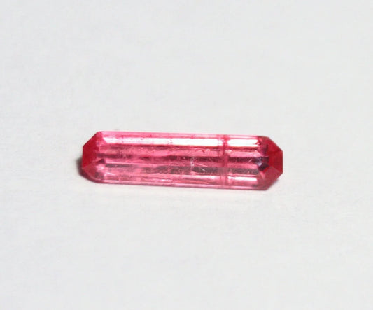 Rare Faceted Rhodonite 0.7ct Brazil Ultra Rare Crimson Red Gem Grade Rhodonite 10.5x3mm