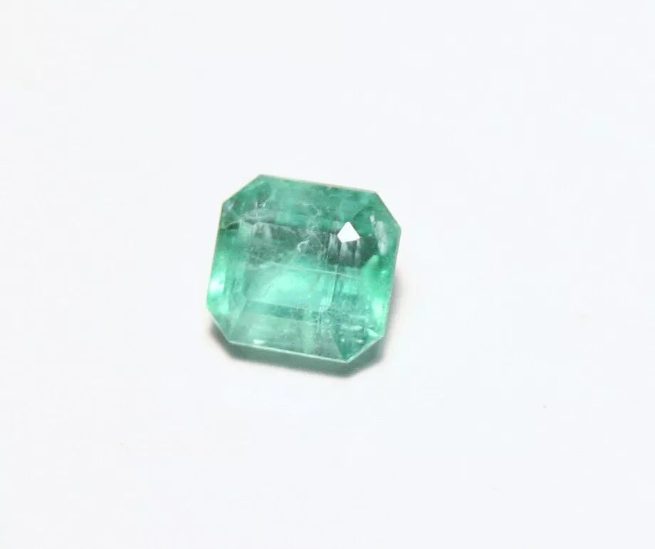 Panjshir Valley Emerald 0.78ct Rare Natural Emerald Cut Afghan Emerald 5.5x5mm