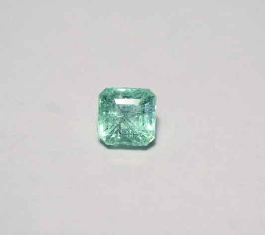 Panjshir Valley Emerald 1.47ct Rare Natural Emerald Cut Afghan Emerald 6x6mm