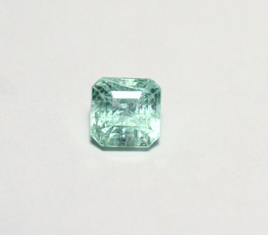 Panjshir Valley Emerald 1.3ct Rare Natural Emerald Cut Genuine Light Green Beryl 6x6mm