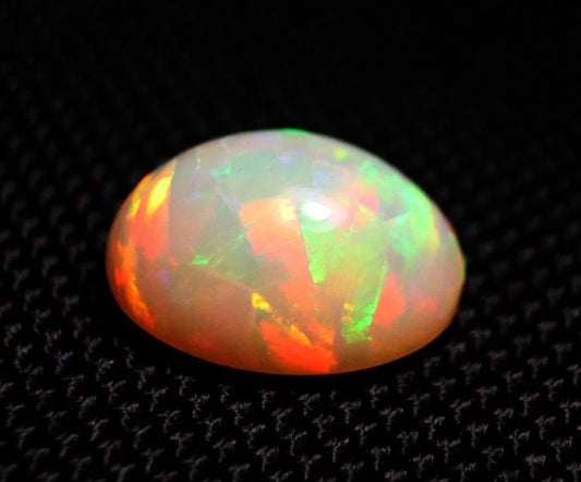 Mezezo Precious Opal Cabochon 8.77ct Rainbow Mosaic Rare Natural Opal See Video