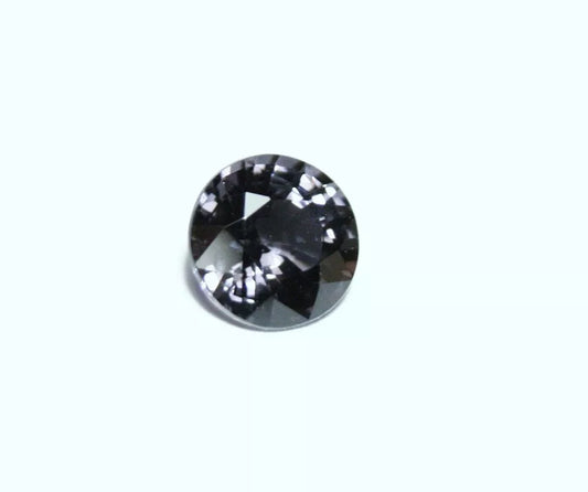 Mahenge Dark Indigo Spinel 1.47ct Unique Indigo Natural Spinel Round Cut Gem 7x7