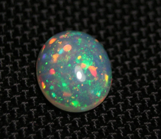 Welo Crystal Opal Cabochon 3.5ct Harlequin Confetti Blaze Natural Ethiopian Opal See Video 13x11mm