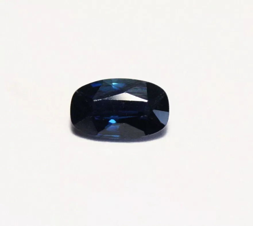 Umba Sapphire 0.8ct Deep Blue Untreated Natural Sapphire Tanzania 6.5x4mm