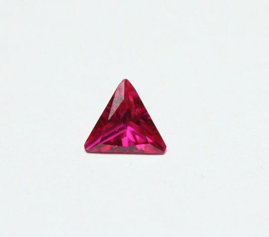 Lab Created Ruby 5x5mm Scintillating Cut Trillion AAA - Swiss Cut