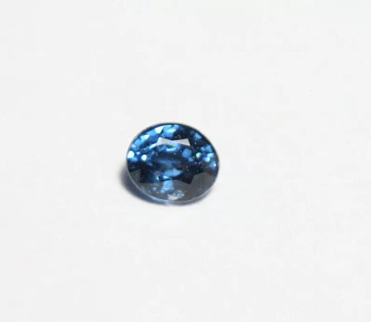 Neon Blue Gahnite Spinel 0.10ct Rare Zinc Bearing Spinel Kaduna Nigeria 3x2.2mm