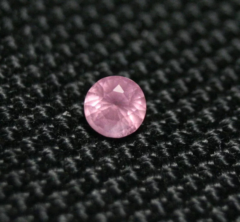 Mahenge Pink Spinel 0.37ct Rare Fluorescent Fine Natural Spinel Round Cut 4mm