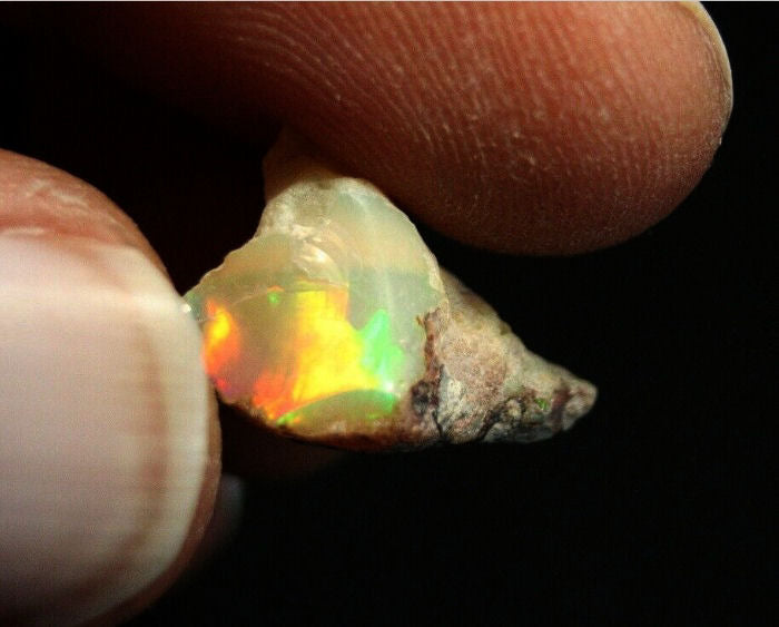 Welo Crystal Opal Rough 8.2ct Natural Ethiopian Opal Rough Crystal