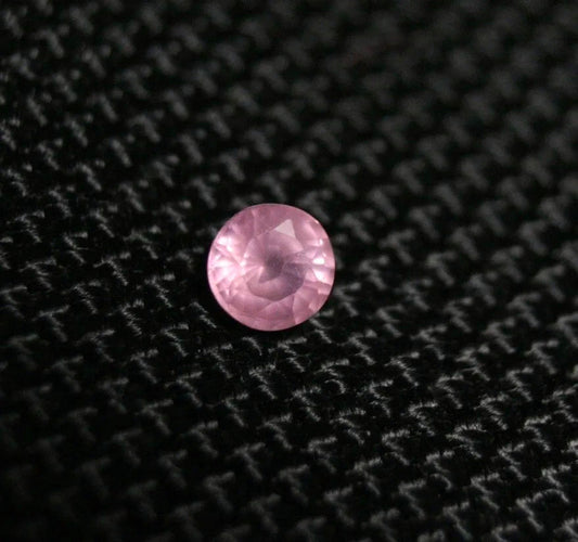 Mahenge Pink Spinel 0.41ct Rare Fluorescent Fine Natural Spinel Round Cut 4.2mm