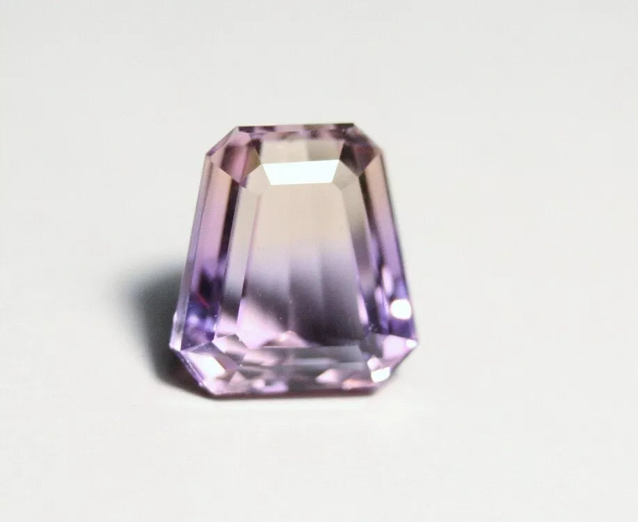 Bolivian Ametrine 5ct Lovely Clean BiColour Trapezoid Cut Natural Ametrine 11x10mm