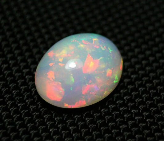 Welo Precious Opal 8ct Cabochon Rainbow Blaze Natural Ethiopian Opal See Video