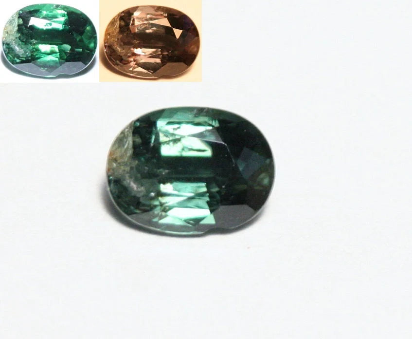 Neon Teal Blue Colour Change Garnet 0.81ct Bekily, Madagascar Worlds Rarest Garnet 6x4.5mm