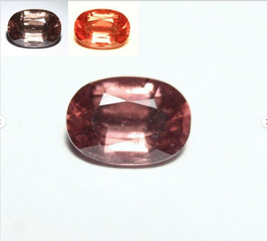 Colour Change Garnet 2.4ct Oval Cut Rare Scintillating Gem Tanzania 9x6mm AAA